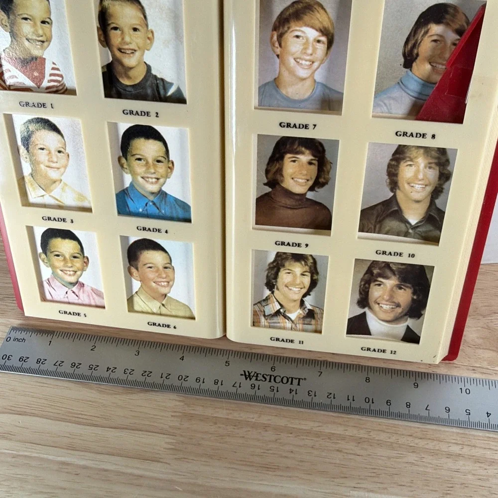 Vintage School Years Plastic Picture Frame Grades 1-12 Yearly